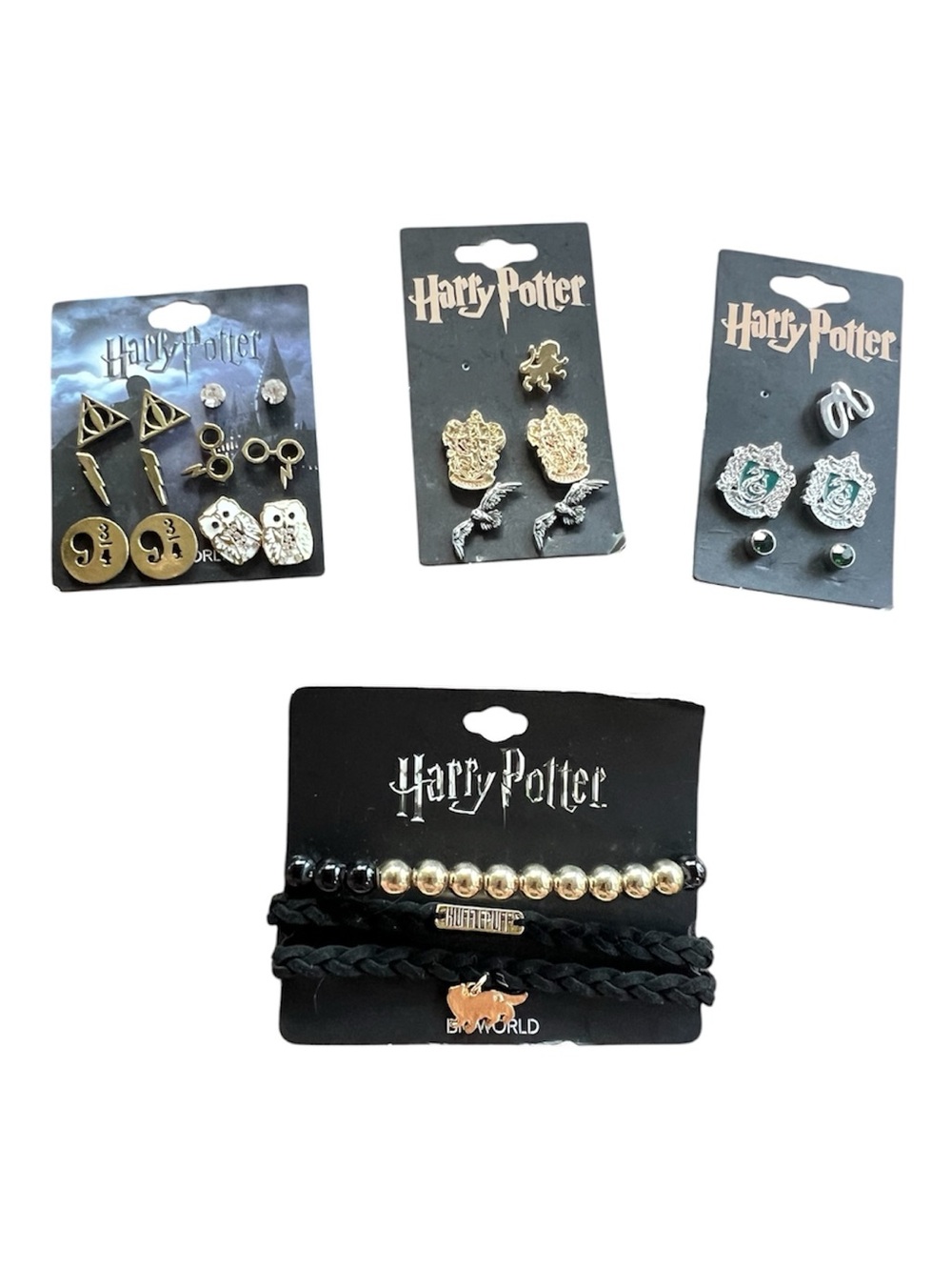 Warner Bros. Harry Potter Jewelry Set - Bracelets & Stud Earrings Packs
